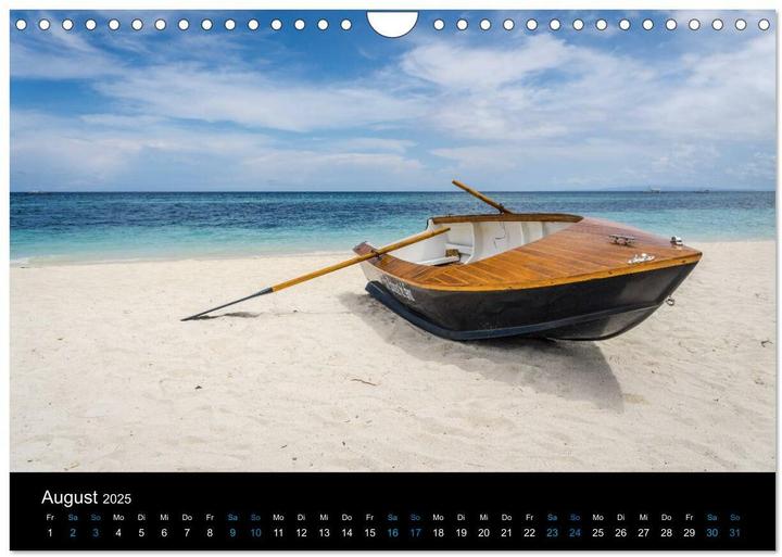 Produktbild Philippinen Foto Wandkalender 2025 (Wandkalender 2025 DIN A4 quer), Monatskalender (A4)