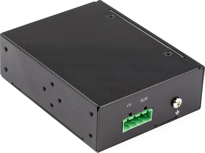 Produktbild StarTech PoE + Industrial Media Converter 60W - Medienkonverter LWL Kupfer - Singlemode-/ (Media Konverter)