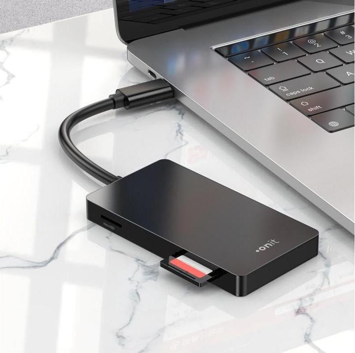 Actual product image Onit Card Reader External USB-C 3-in-1 (USB 3.0)