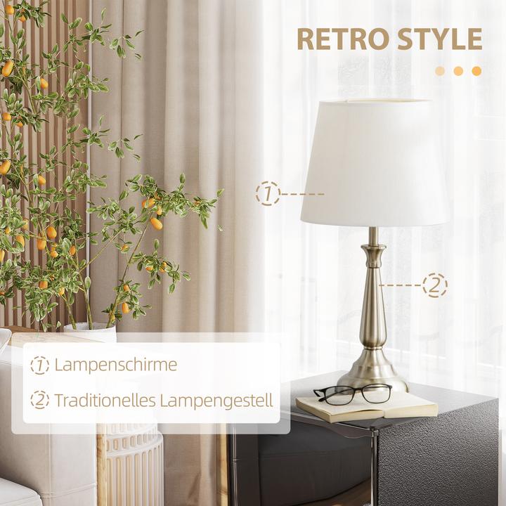 Image du produit Homcom Ensemble de lampadaires avec douille E37 (E27)