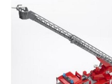 Actual product image Bruder Man fire department with turntable ladder