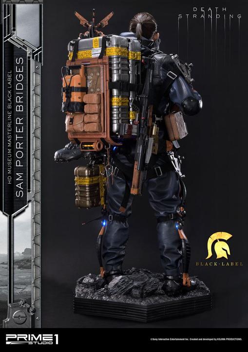 Actual product image Prime 1 Studio Death Stranding Sam Porter Bridges Black Label