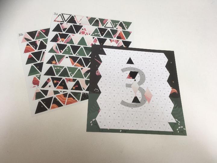 Actual product image Die Spiegelburg Stickers by numbers Unicorn