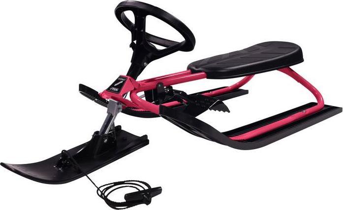 Stiga Snowracer Iconic rouge 109x50,5 cm, cadre acier