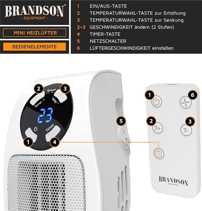 Immagine prodotto CSL Termoventilatore plug-in (500 W)