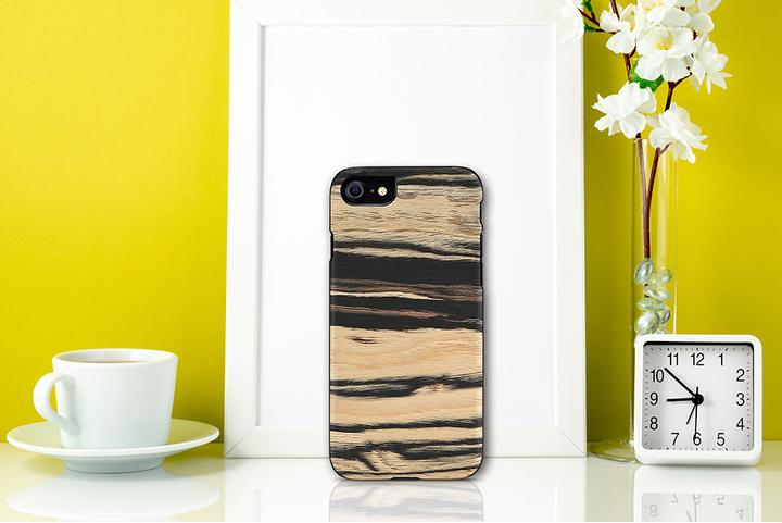 Image du produit Man.Wand & WOOD case for iPhone 7/8 white ebony black (Apple iPhone 7)