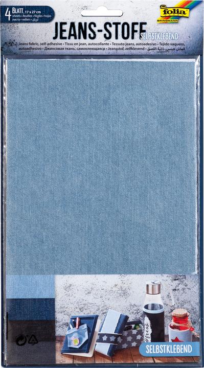 Folia Tessuto Jeans autoadesivo, 4 fogli
