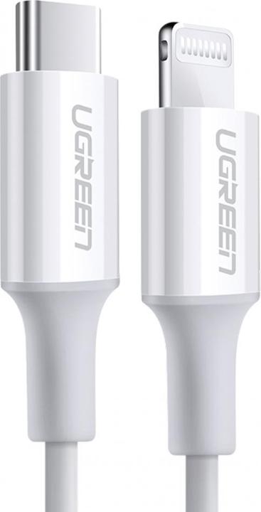 Image du produit Ugreen Lightning USB-C PD Fast Charge MFi (0.50 m, USB 2.0, 18 W)