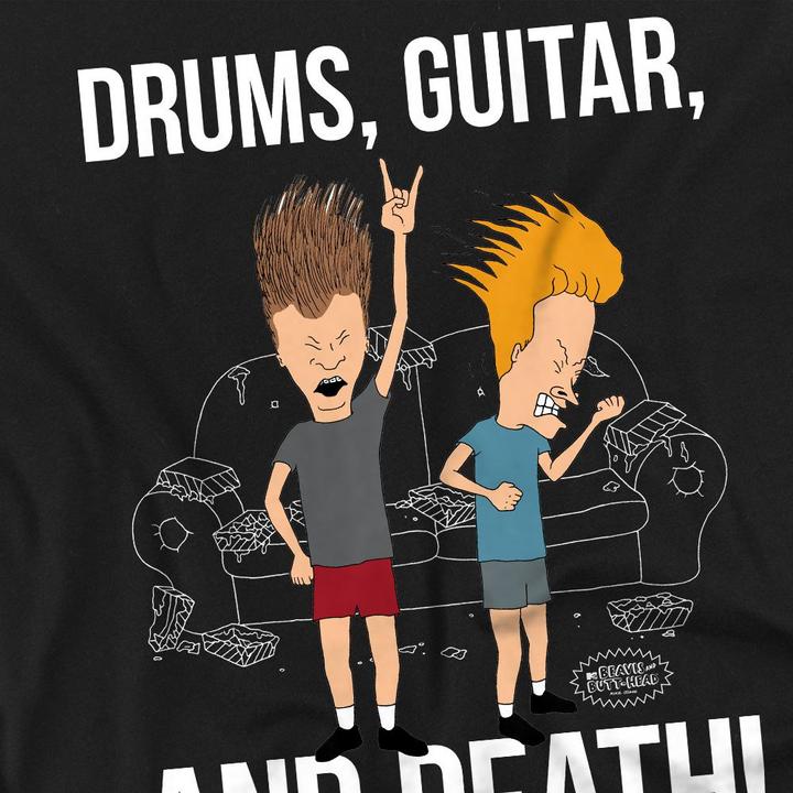 Produktbild Universal Textiles Drums Guitar & Death TShirt (L)