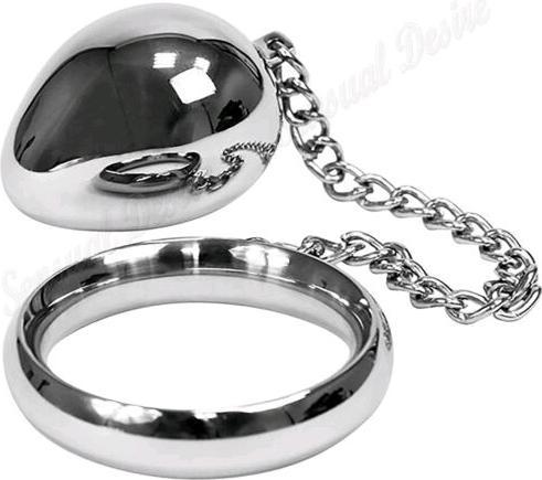 Image du produit Steelo Donut C-Ring Anal Egg (55/55mm) avec chaîne (5.50 cm)