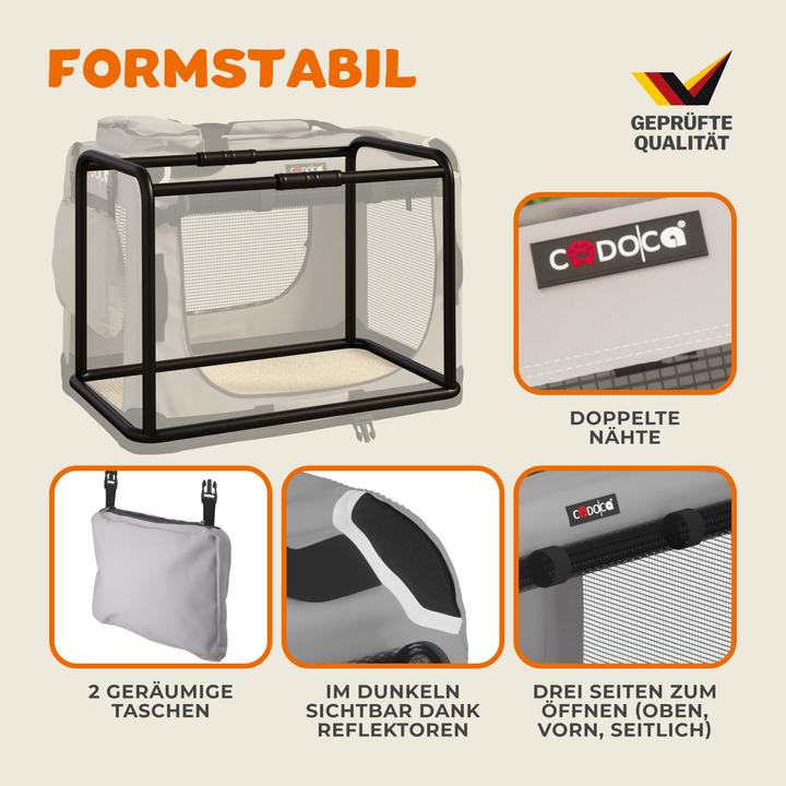 Actual product image Cadoca Transport box S, M, L, XL, XXL (Dog, Breathable)
