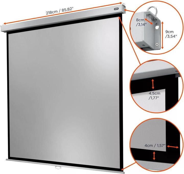 Produktbild Celexon Rollo-Leinwand Professional Plus 200x200 cm 1:1 (111.42", 1:1)