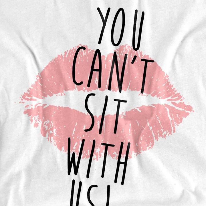 Actual product image Mean Girls Unisex Adult You Can't Sit With Us T-Shirt (L)