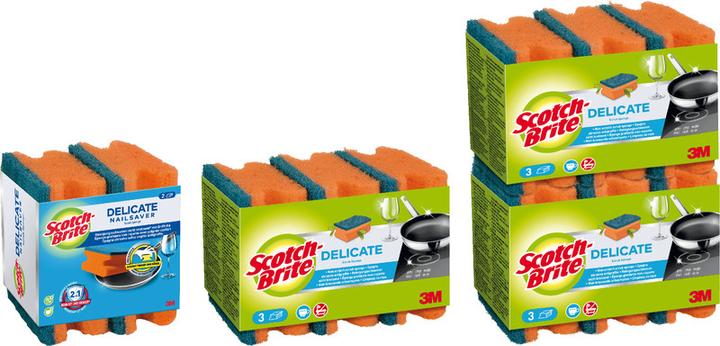 Produktbild Scotch-Brite Delicate Reinigungsschwamm (6 Stk.)