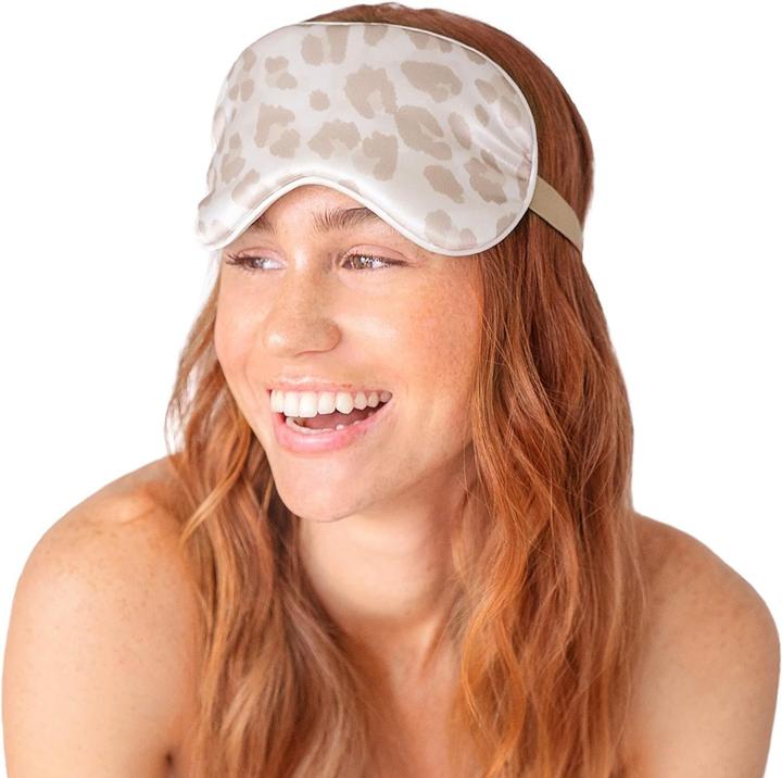 Produktbild Kitsch Satin Schlafmaske Leopard (Schlafmaske)