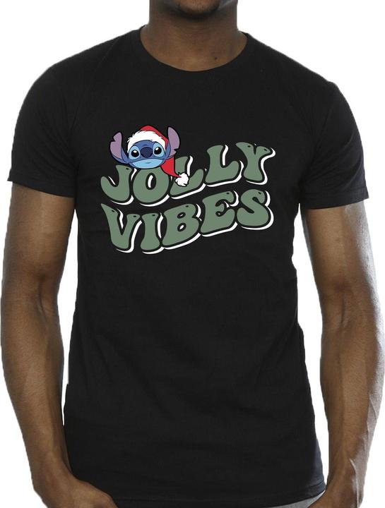 Immagine prodotto Disney Lilo & Stitch Jolly Chilling Vibes Maglietta Uomo (XL)