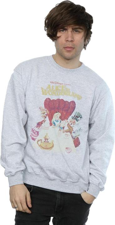 Actual product image Disney Mens Alice In Wonderland Retro Poster Sweatshirt (XL)