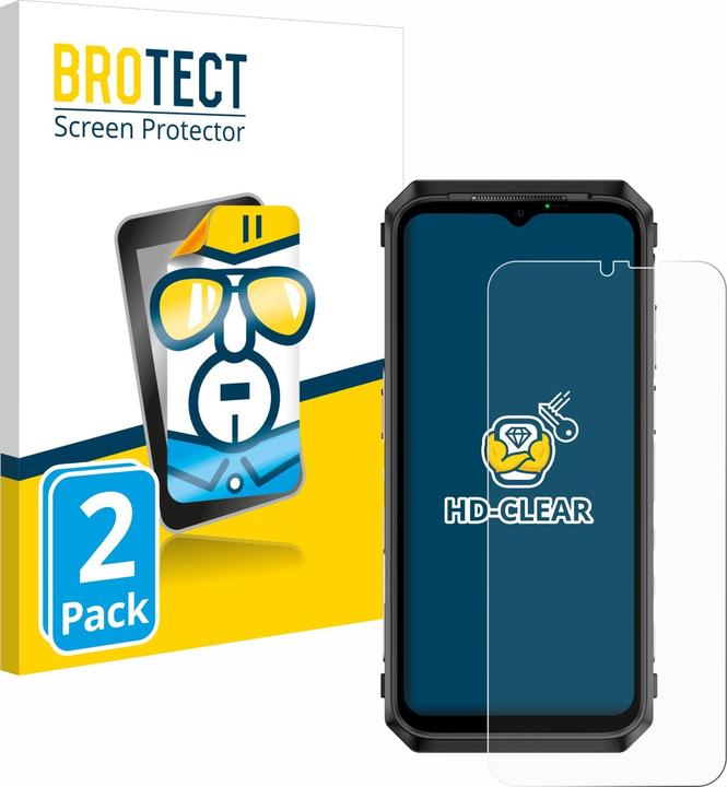 Productafbeelding BROTECT Schutzfolie Displayschutz Displayschutzfolie Folie Klar Transparent (2 Stuk, Ulefone Power Armor 18T)