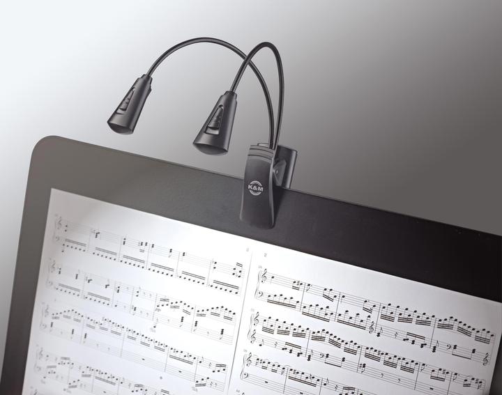 Immagine prodotto K&M Doppia luce del leggio a 2 LED FlexLight (Illuminazione dello strumento)