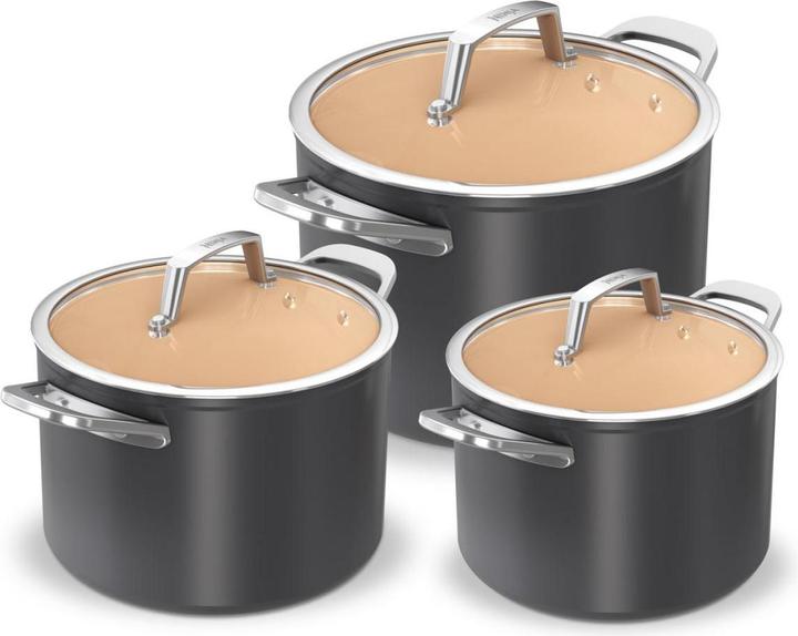 Ninja CW93000DE Premium Keramik-Topfset (24 cm, Pfannenset + Topfset, Aluminium)