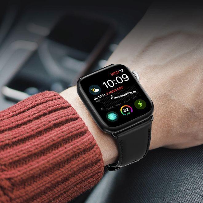 Produktbild Dux Ducis Business Series Echtleder Ersatz Armband (40 mm, 38 mm, 41 mm, Echtleder, Apple Watch Series 1, Apple Watch Series 2, Apple Watch Series 3, Apple Watch Series 4, Apple Watch Series 5, Apple Watch Series 6, Apple Watch Series 7, Apple Watch Series 8, Apple Watch Series 9, Apple Watch SE)
