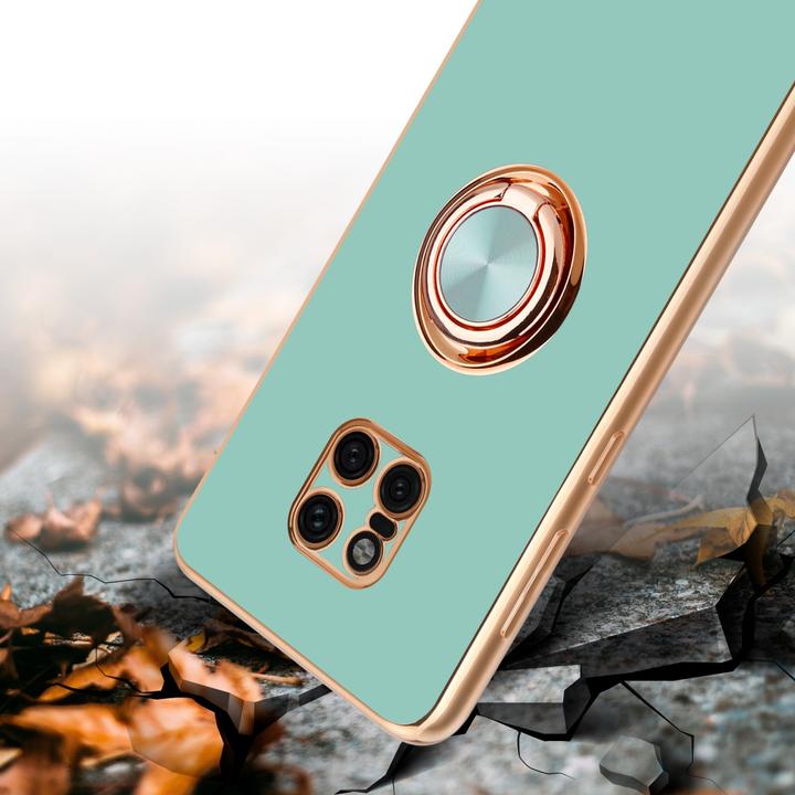 Produktbild Cadorabo Hülle für Huawei MATE 20 PRO im TPU mit Kameraschutz und Ring LM089 Style (Huawei Mate 20 Pro)