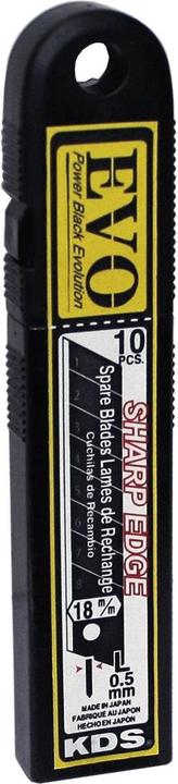 Produktbild KDS knivblad 18mm EVO Schwarz 10stk. - 1878016 (1.80 cm)