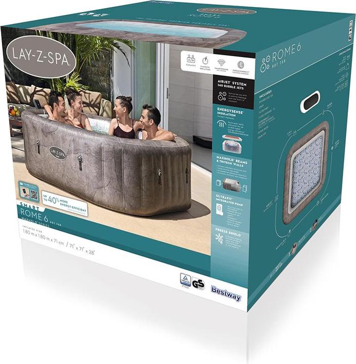 Image du produit Bestway Lay-Z-Spa Rome MaxHold EnergySense Ultra (6 pers.)