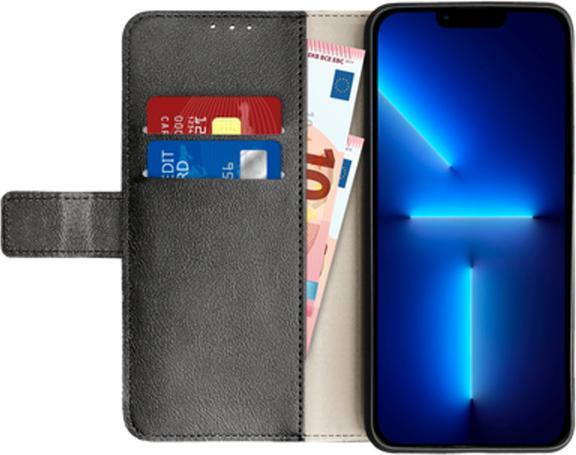 Actual product image Just in Case PU-leather Book Case Black Apple iPhone 13 Pro Max (Apple iPhone 13 Pro Max)
