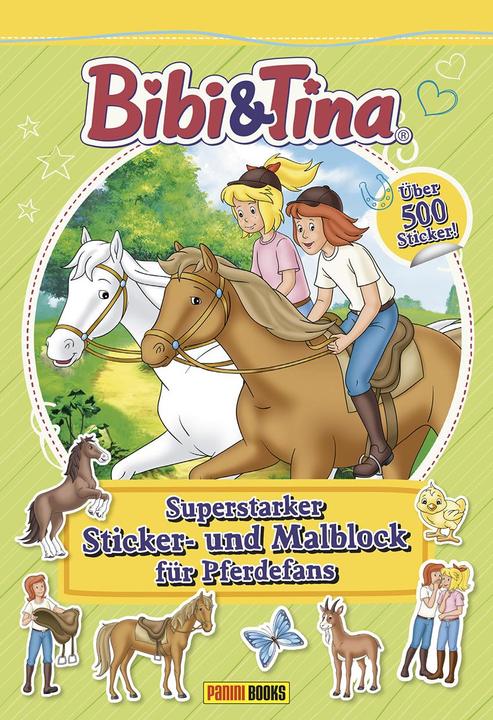 Actual product image Panini Bibi & Tina: Super-strong sticker and colouring pad for horse fans