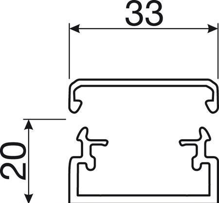 Image du produit Hager Goulotte (L x l x H) 2000 x (Conduit, 200 cm)