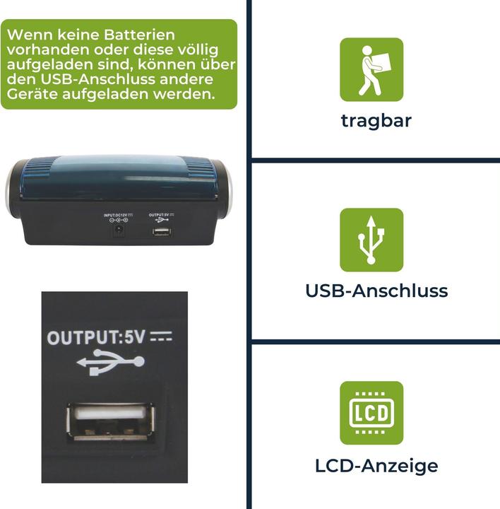 Produktbild Velleman Universal-Schnelllade-/Entladeger?T F?R Nimh-Akkus Mit Lcd-Display Und Usb-Ausgang