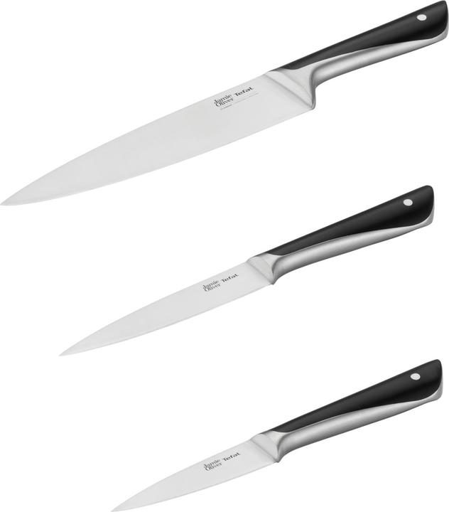 Image du produit Tefal Ensemble de couteaux Jamie Oliver 3 pièces, Noir (20 cm)
