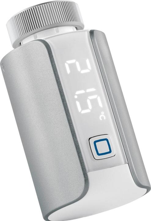Produktbild EQ-3 Smart Home Heizkörperthermostat – Evo, Silber, digitaler Thermostat Heizung, Steue