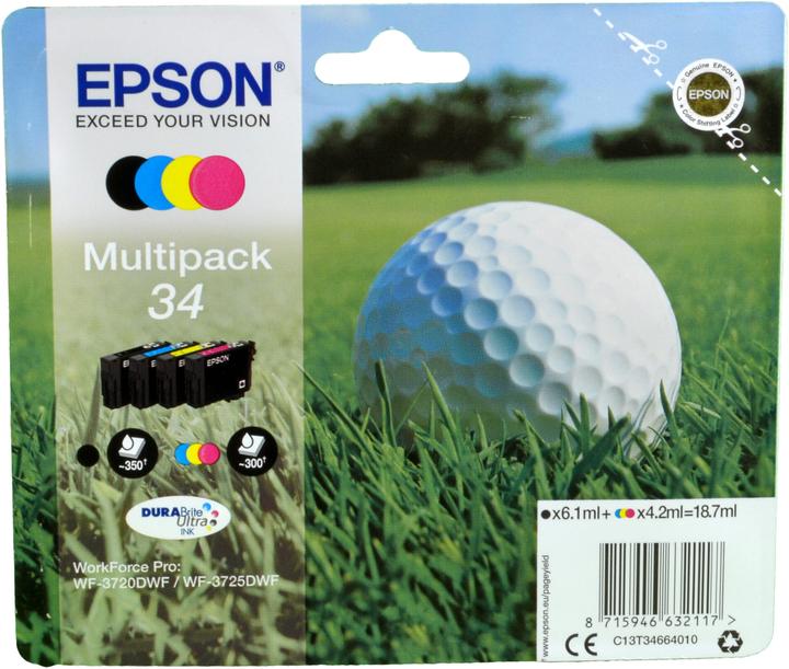 Epson 34 DuraBrite Ultra Multipack (M, BK, C, Y)