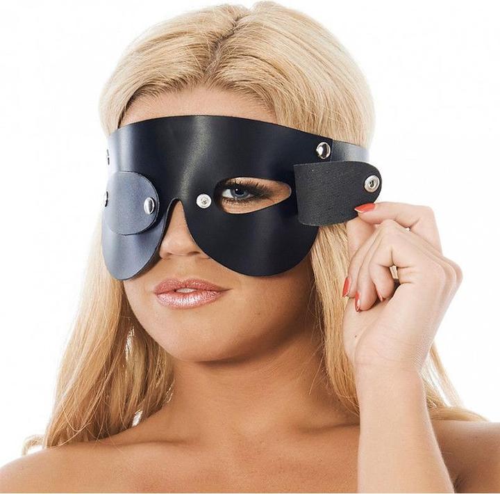 Immagine prodotto Rimba Moda erotica RA7606 Maschera per gli occhi regolabile in pelle nera