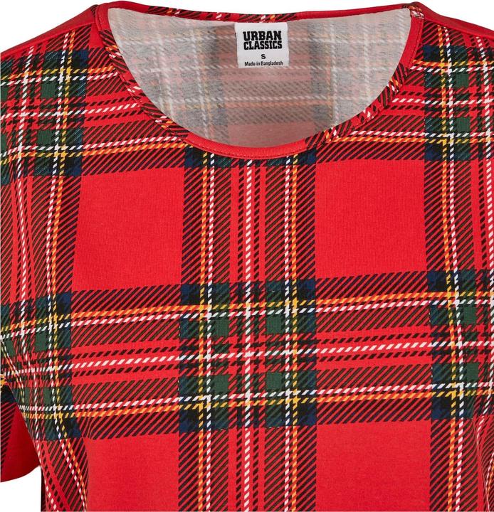Produktbild Urban Classics Ladies AOP Tartan Short Oversized Tee (XS)