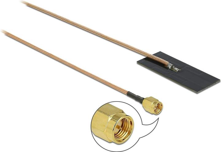 Delock WLAN-Antenne SMA zum Kleben, 1,2dBi (WLAN)