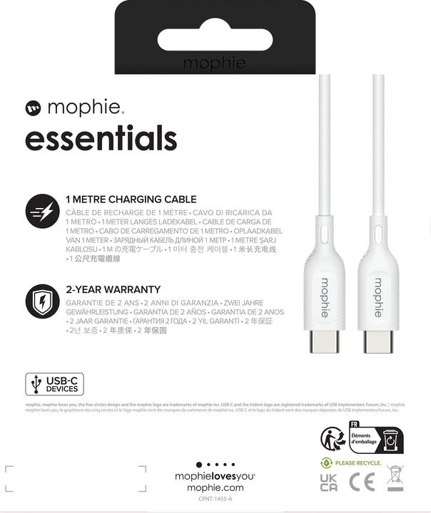 Immagine prodotto mophie charging cables | 1M (1 m, USB 2.0)