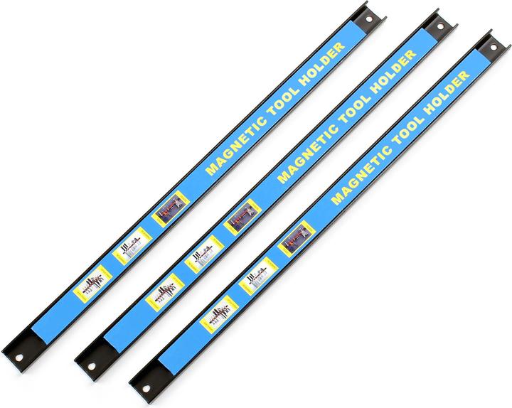 Immagine prodotto Wiltec Set di portautensili da parete magnetici da 46 cm con 3 pezzi per garage e officine
