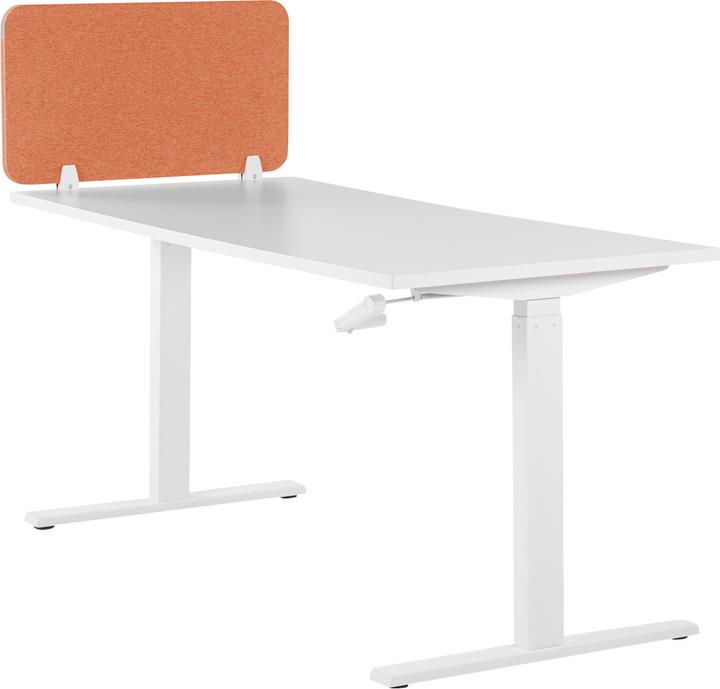 Produktbild Beliani Schreibtischtrennwand hellrot 80 x 40 cm WALLY