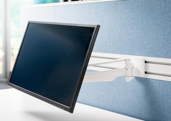 Produktbild Novus 990+1071+000 - Flachbildschirm-Montagearm - Weiss - 7 kg - Decke/Wand/Schre