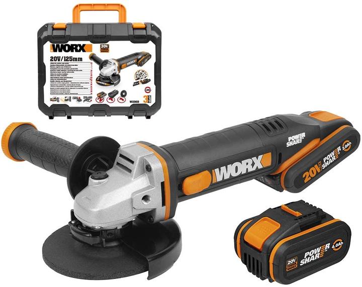 Image du produit Worx Meuleuse d'angle 20V WX803 (125 mm)