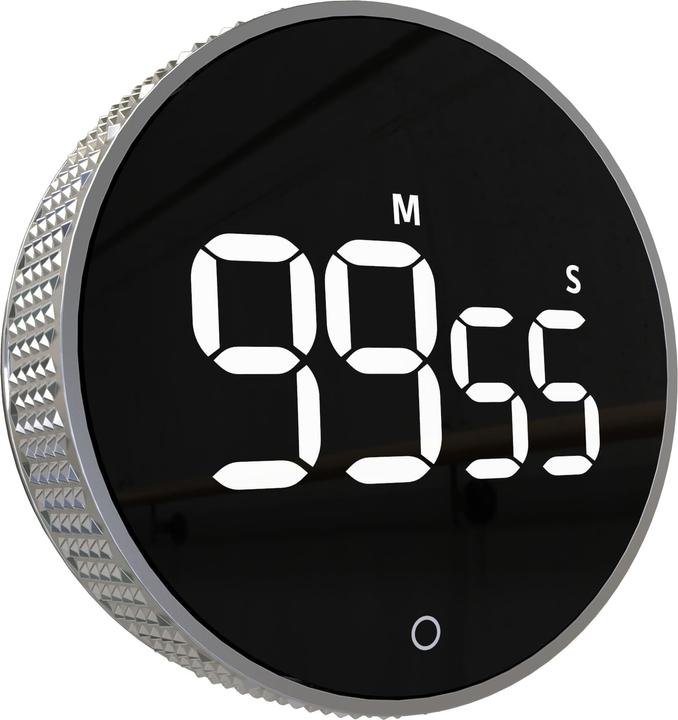 Actual product image Dayhome Digitaler Timer/Stoppuhr YT6712-SR, mit Magnet, silber