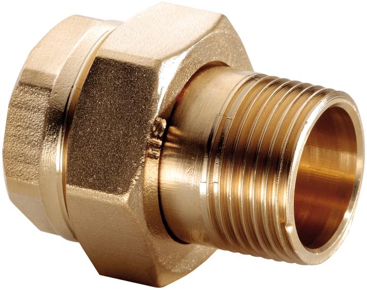 Image du produit Hermann schmidt Raccord de radiateur HS 1510 1/2, nickelé, forme traversante