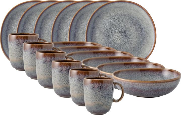 Actual product image Like. by Villeroy & Boch like Villeroy & Boch Lave beige breakfast set 18pcs (18 Piece)
