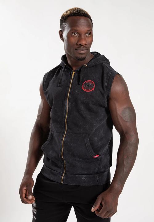 Immagine prodotto Gorilla Wear Silverdale Ärmelloser Kapuzenpullover - Schwarz (XL)