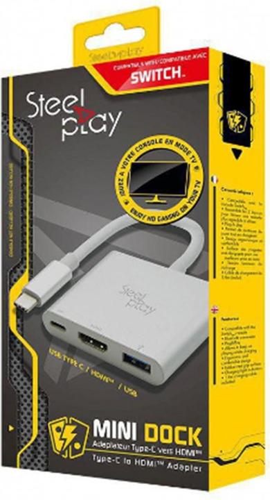 Immagine prodotto Steelplay Interruttore aggiuntivo Mini Dock (HDMI, USB 3.0, USB-C, 5.20 cm)