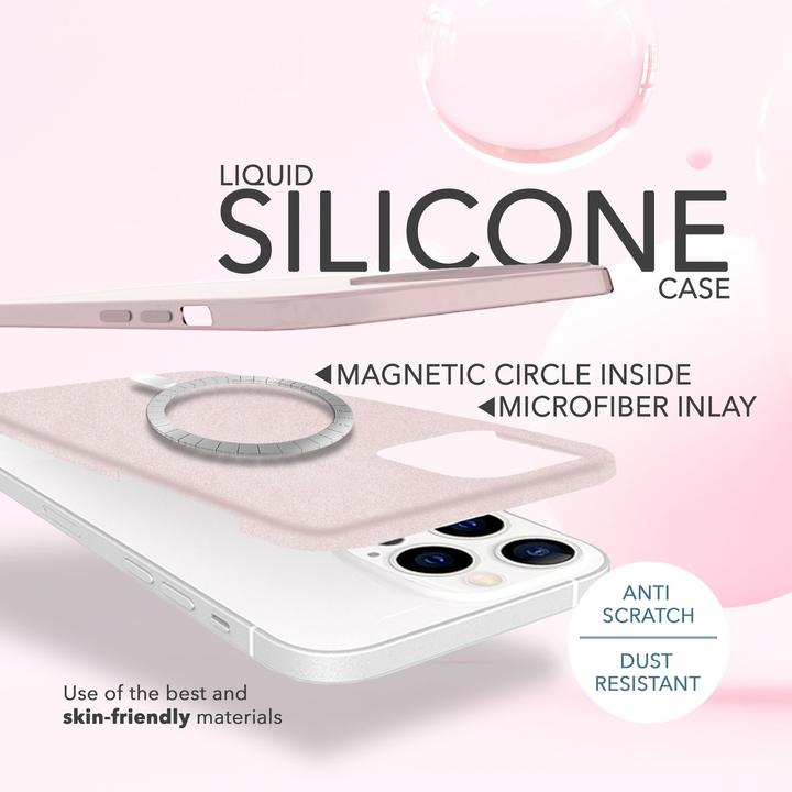 Immagine prodotto Nalia Custodia in silicone liquido con funzione MagSafe e vetro di protezione 2x del display (Apple iPhone 14 Pro)