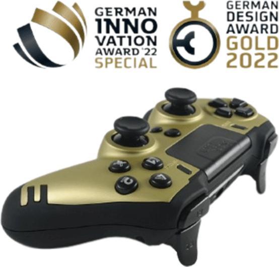Produktbild Steelplay Slim Pack Wireless Controller Gold Multi (PS4, PC)